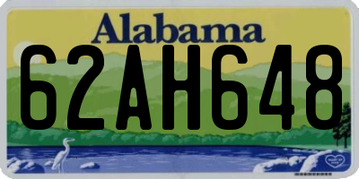 AL license plate 62AH648