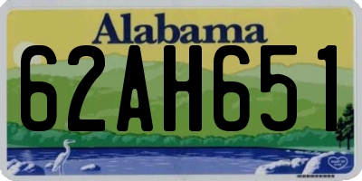 AL license plate 62AH651