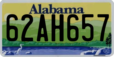 AL license plate 62AH657