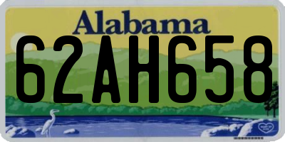 AL license plate 62AH658