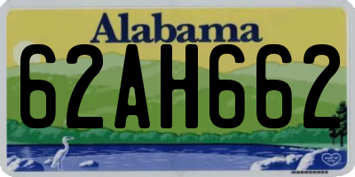 AL license plate 62AH662