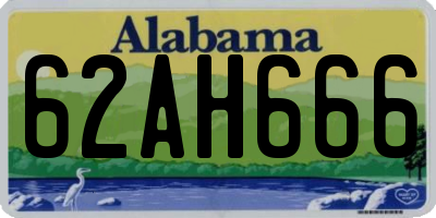 AL license plate 62AH666