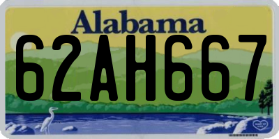 AL license plate 62AH667