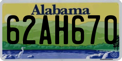 AL license plate 62AH670