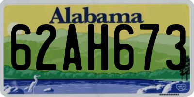 AL license plate 62AH673