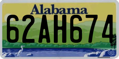 AL license plate 62AH674