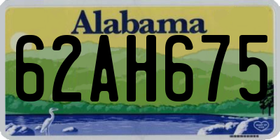AL license plate 62AH675