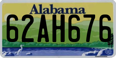 AL license plate 62AH676