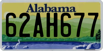 AL license plate 62AH677