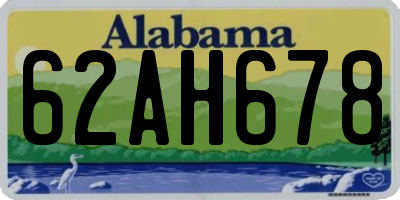 AL license plate 62AH678