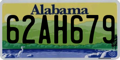 AL license plate 62AH679