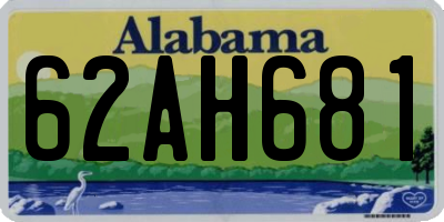 AL license plate 62AH681