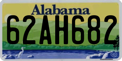 AL license plate 62AH682