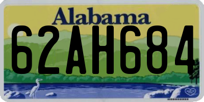 AL license plate 62AH684