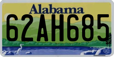 AL license plate 62AH685