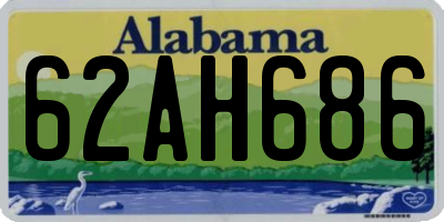 AL license plate 62AH686