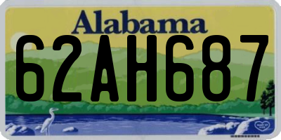 AL license plate 62AH687