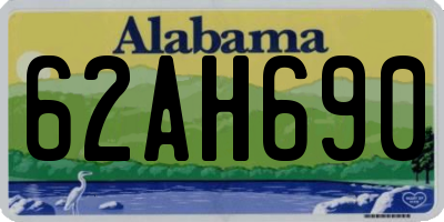 AL license plate 62AH690
