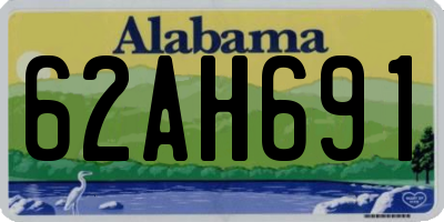 AL license plate 62AH691