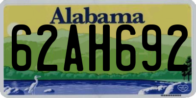 AL license plate 62AH692