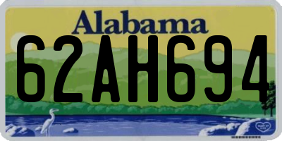 AL license plate 62AH694