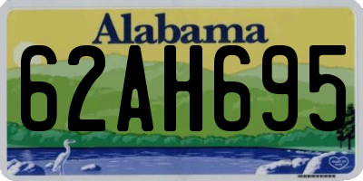 AL license plate 62AH695