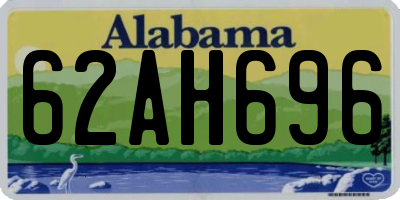 AL license plate 62AH696