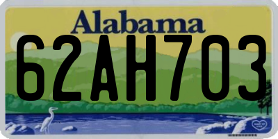 AL license plate 62AH703