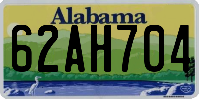 AL license plate 62AH704