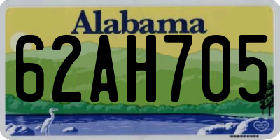 AL license plate 62AH705
