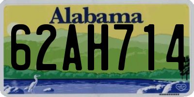 AL license plate 62AH714
