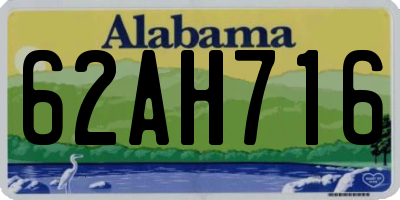 AL license plate 62AH716