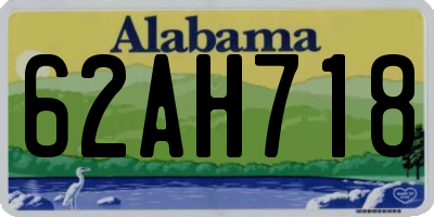 AL license plate 62AH718