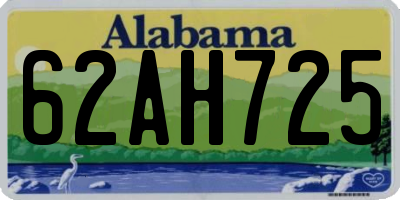 AL license plate 62AH725