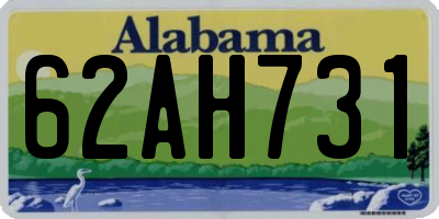 AL license plate 62AH731