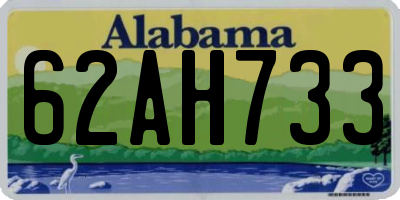 AL license plate 62AH733