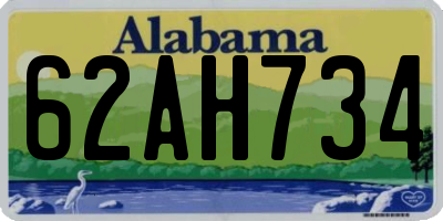 AL license plate 62AH734