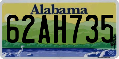 AL license plate 62AH735