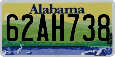 AL license plate 62AH738