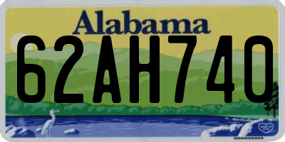 AL license plate 62AH740