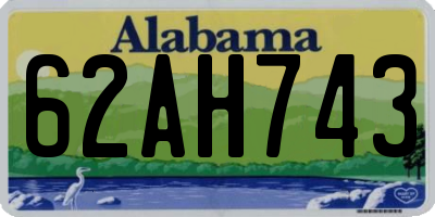 AL license plate 62AH743