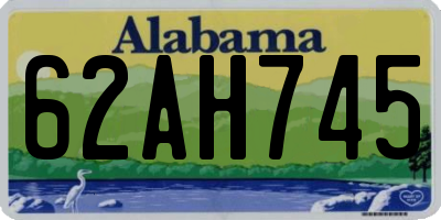 AL license plate 62AH745