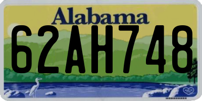 AL license plate 62AH748
