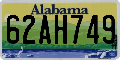 AL license plate 62AH749