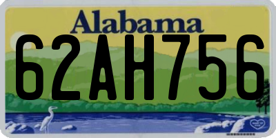 AL license plate 62AH756