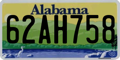AL license plate 62AH758