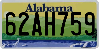 AL license plate 62AH759
