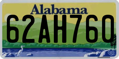 AL license plate 62AH760