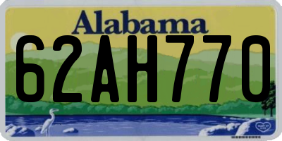 AL license plate 62AH770