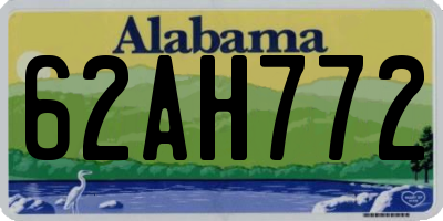 AL license plate 62AH772
